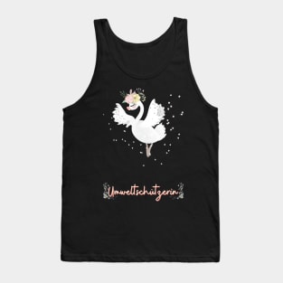 Schwan Tanz Umwelt Schutz Prinzessin Blumen Süß Tank Top